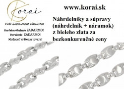 Náhrdelníky z bieleho zlata Korai 22 Náhrdelníky a súpravy z bieleho zlata KORAI