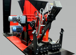 DRVIČ/DRTIČ na spracovanie plastov, dreva, kovu, papiera, stavebného materiálu a iné  -	dvojsekciový (hrubé a jemné drvenie) 55 kW