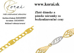 Náramky zo žltého zlata Korai