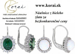Náušnice z bieleho zlata KORAI