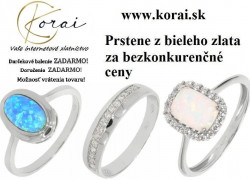 Prstene z bieleho zlata KORAI