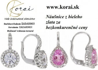 Náušnice z bieleho zlata Korai 22
