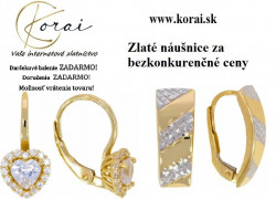 Zlaté náušnice od KORAI