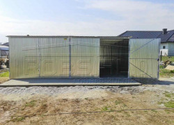 Plechová garáž 6x5 m záhradný domček stavebná búda