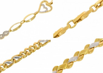 Zlaté náramky Korai bez textu