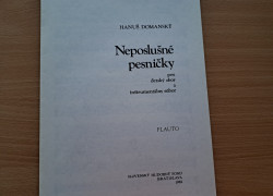 Hanuš Domanský: Neposlušné pesničky