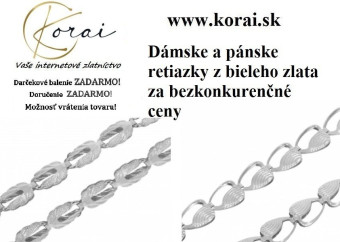Retiazky z bieleho zlata Korai 22