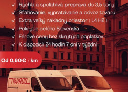 Autodoprava do 3,5t sťahovanie a vypratávanie, TOVADO s.r.o.