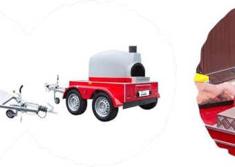 Mobilná pec na pizzu na drevo (