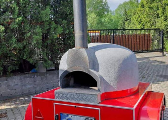 Mobilná pec na pizzu na drevo